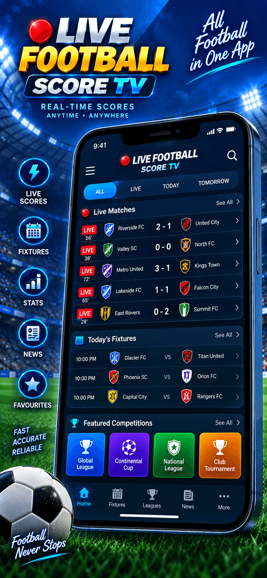 Live Football Score TV screenshot 1